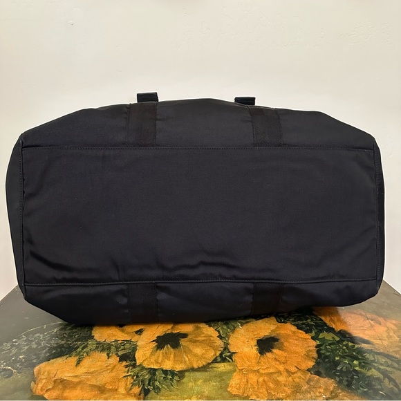 Vintage Gucci Black Nylon Weekender Duffle Bag - Picture 10 of 14